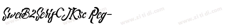 SweiB2SerifCJKsc Reg字体转换
